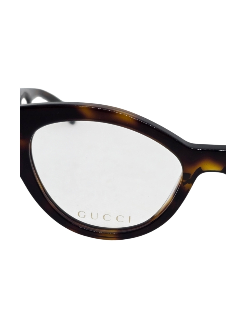 Gucci Tortoiseshell Brown and Gold Temple Glasses - Picture 3 of 7